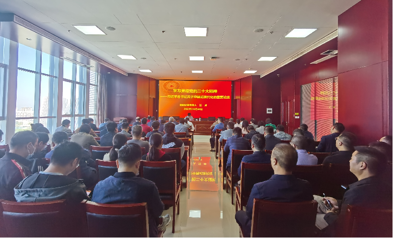 紧跟核心强忠诚 在深学细悟中坚定信仰信念 ——开云体育-开云(中国)一站式服务官方网站
负责人汪洋同志为全体党员讲授主题教育专题党课